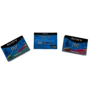Lot of 3 Sony DVC Premium Color Digital Video Cassette 60 Minute SP 90 Minute LP